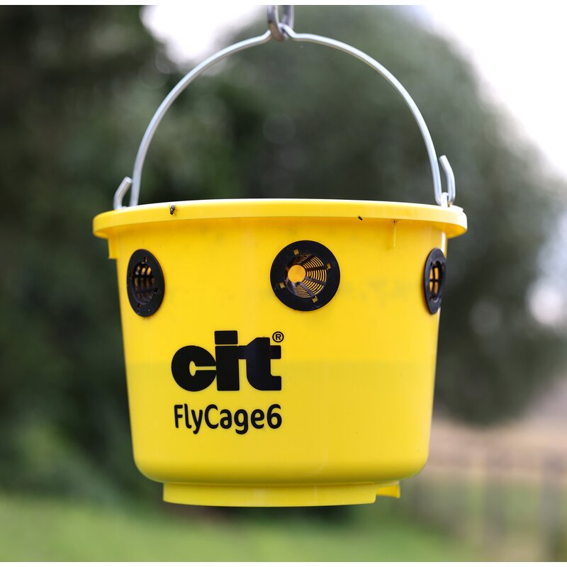 Fliegenfalle inkl. Deckel, Gittereinsatz und Lockstoff cit FlyCage6 GartenShop24 - Hochwertige Gartengeräte