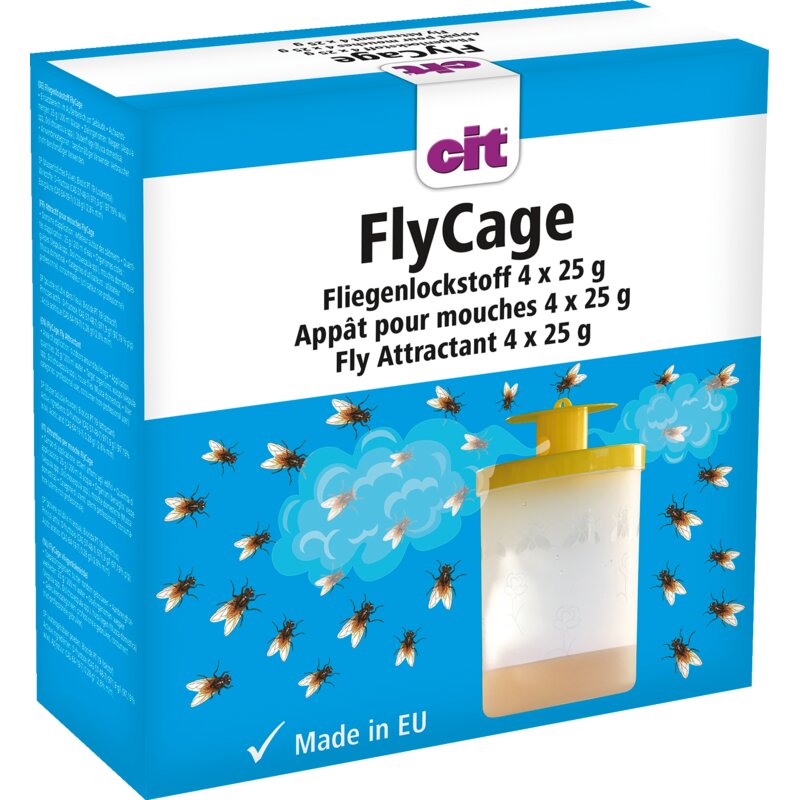 Fliegenlockstoff 4x 25 g, für Fliegenfalle cit FlyCage3 GartenShop24 - Hochwertige Gartengeräte
