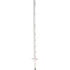 Pulsara Kunststoffpfahl L 160 cm, Kunststoff, Weiß, 10 Stück Pulsara 019601 – Mit Eisenspitze und Doppeltritt Pulsara