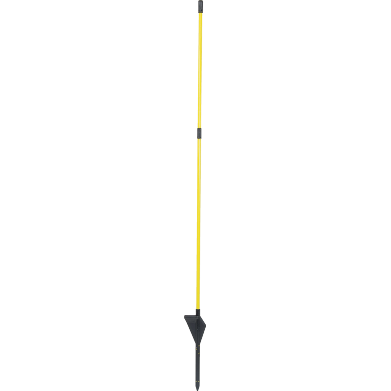 Pulsara Glasfaserpfahl L 110 cm, Fiberglas, Gelb, 10 Stück Pulsara 024926 – Mit 2 Halterungen (1x oben fix Pulsara