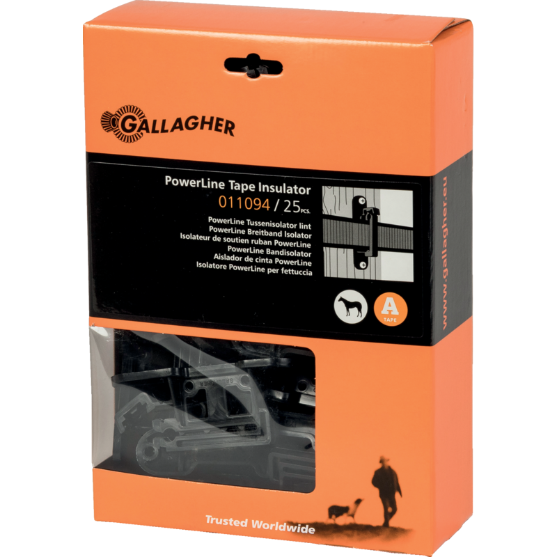Gallagher Bandisolator für Bandbreite 40 mm, für Rundholzpfähle, 25 Stück Gallagher 011094 Gallagher