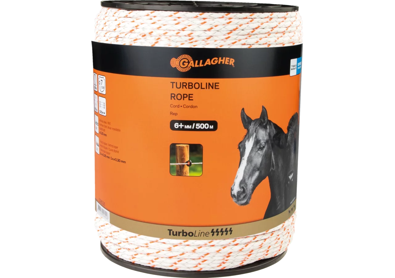 Cord TurboLine, L 500 m, Weiß-Orange Gallagher 058006 Gallagher