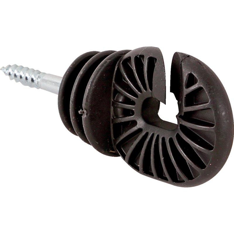 Gallagher Ringisolator Super Holzgewinde 25 Stück – UV-geschützter Kunststoff-Ringisolator