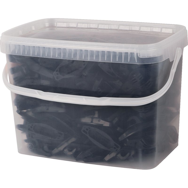 Gallagher W-Isolator für Cord und EquiFence, Schwarz, 175 Stück Gallagher 021055 – Sehr starker Isolator für Holzpfähle Gallagher