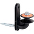Gallagher Rollen-Eckisolator Kunststoff, Schwarz-Orange, mit Holzgewinde, 5 Stück Gallagher 029013 – Geeignet für Kabel Gallagher