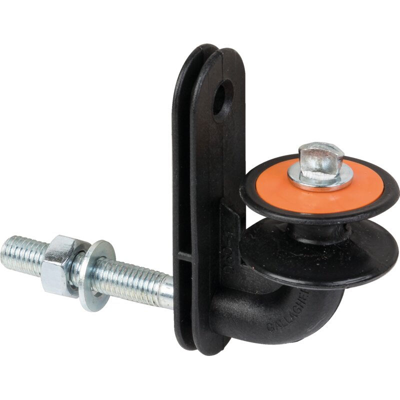 Rollen-Eckisolator Gallagher 086528 aus UV-beständigem Kunststoff, Schwarz-Orange