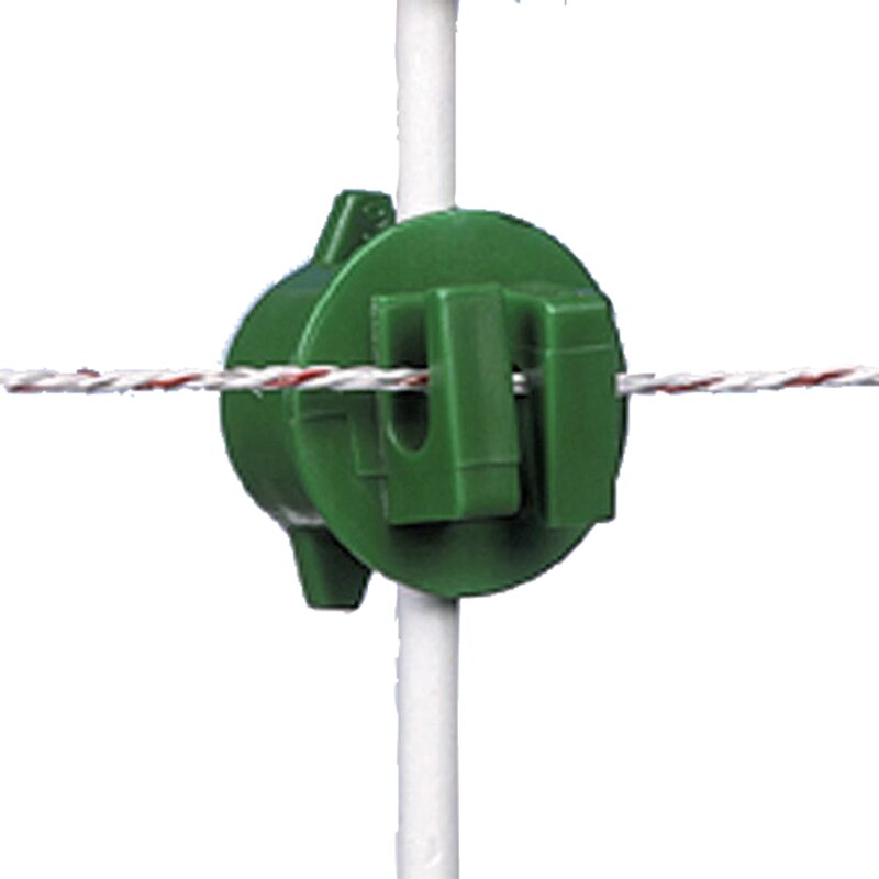 Universalisolator Gallagher 011230 – Kunststoffisolator grün für Mobilzäune, AD 8,5–13 mm