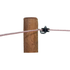 Pulsara Eckisolator mit Holzgewinde, Schwarz, 5 Stück Pulsara 086030 Pulsara