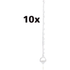 Gallagher Steigbügelpfahl L 155 cm, Kunststoff, Weiß, Duopack, 10 Stück Gallagher 061303 Gallagher