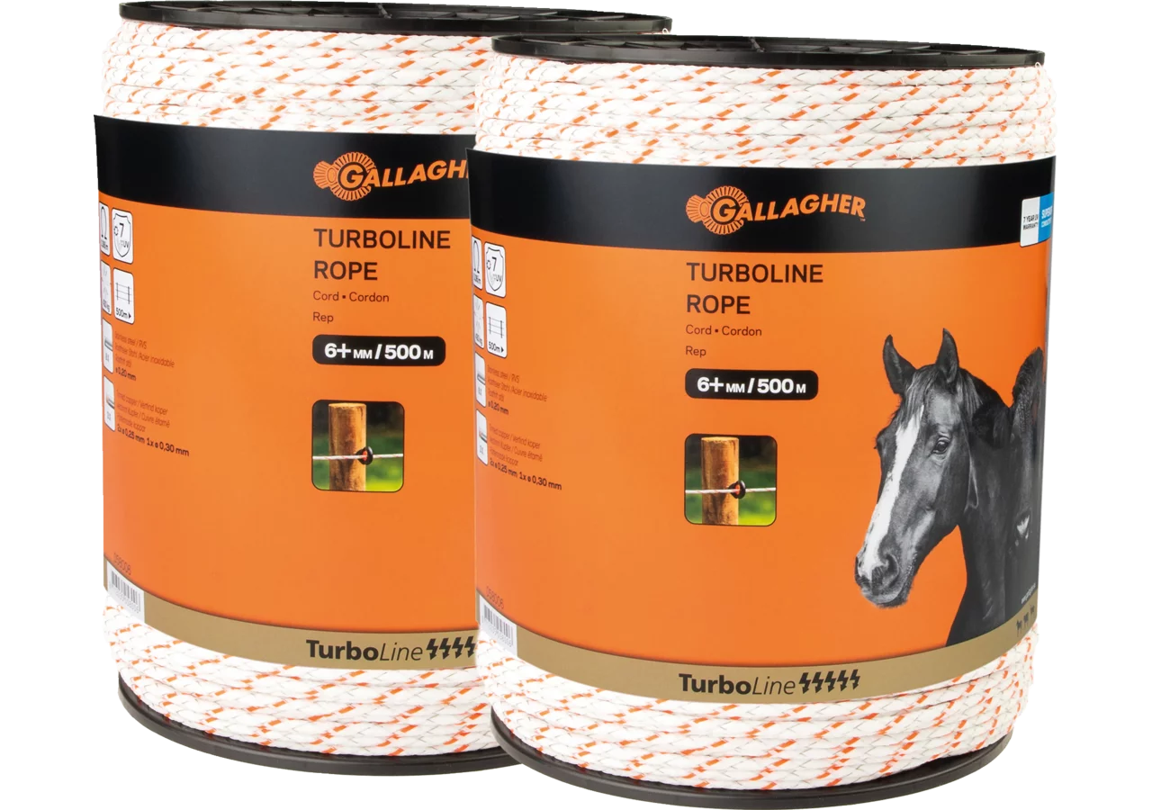 Cord TurboLine, L 2 x 500 m , Weiß-Orange Gallagher 069798 Gallagher