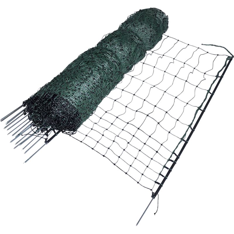 Gallagher Weidenetz Geflügel, stromlos, 15 Einzelspitzenpfähle, H 112 cm, L 50 m Gallagher 075867 Gallagher