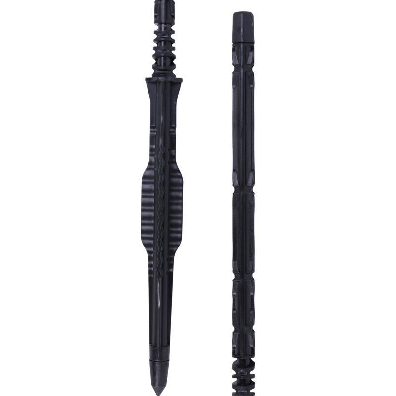 Gallagher Weidezaunpfahl Isolierter Line Post, Kunststoff, Schwarz, L 140 cm, 4 Stück Gallagher 742014 – Gallagher Streckenpfahl (1 Gallagher