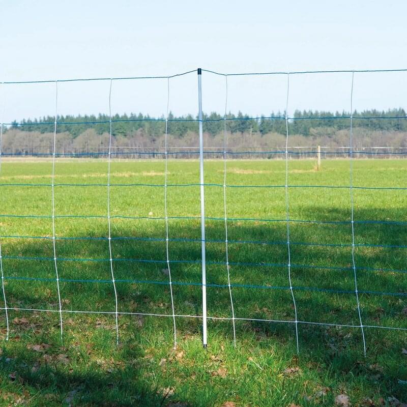 Gallagher Wolfsnetz Blau Combo, H 120 cm, L 50 m, mit 14 Doppelspitzpfählen Gallagher 092376 – Ultimatives Wolfsnetz Gallagher