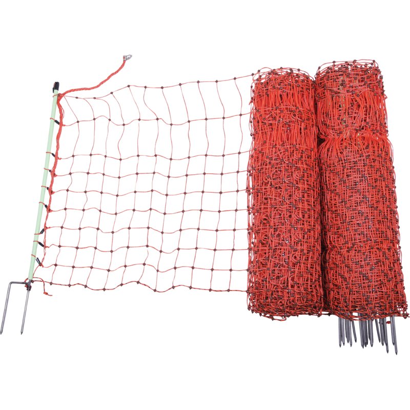 Euronetz Weidenetz für Kleintiere, H 65 cm, L 50 m, mit 15 Doppelspitzenpfählen Euronetz Euronetz
