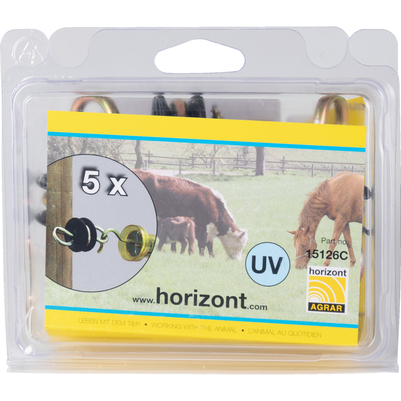Horizont 15126C Torgriffisolator – Detailansicht Holzgewinde und Öse
