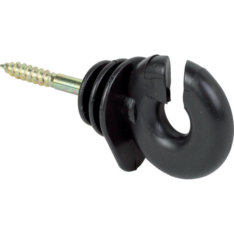 Ringisolator Horizont farmer 15275-25 schwarz mit kurzer Stütze, 25 Stück