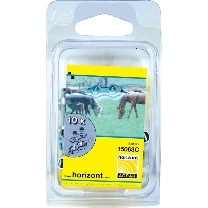 Horizont Litzenverbinder verzinkt, 10 Stück Horizont 15063C Horizont