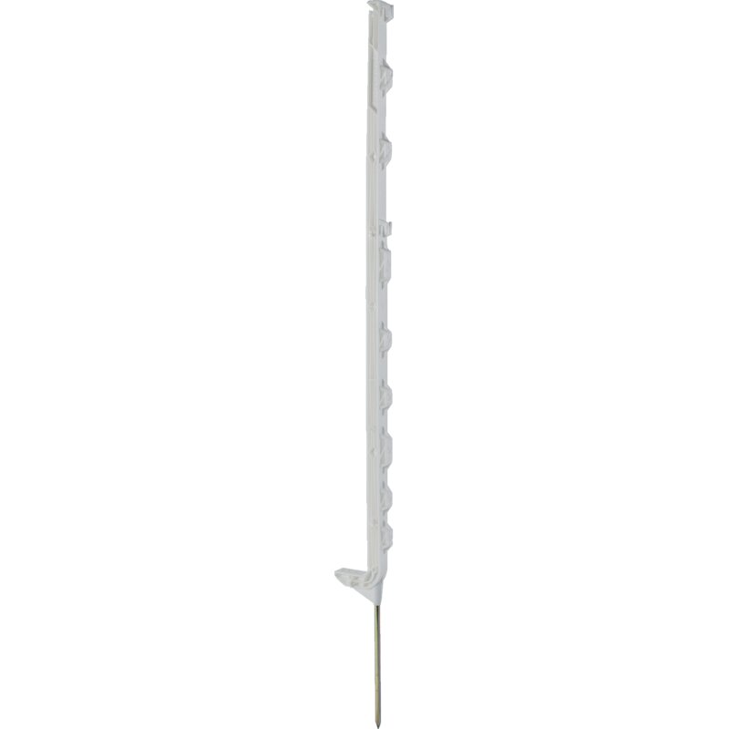 Horizont Weidezaunpfahl smart post, Kunststoff, Weiß, L 115 cm, 11 Ösen, 10 Stück Horizont 14491-10 Horizont