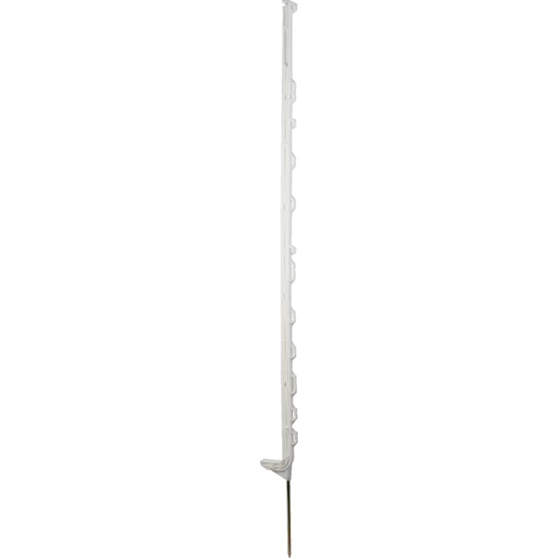 Horizont Weidezaunpfahl smart post, Kunststoff, Weiß, L 145 cm, 13 Ösen, 10 Stück Horizont 14492-10 Horizont
