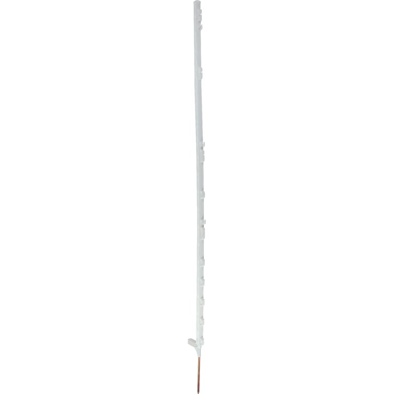 Horizont Weidezaunpfahl tubomax, Kunststoff, Weiß, L 169 cm, 13 Ösen, 10 Stück Horizont 15812 Horizont