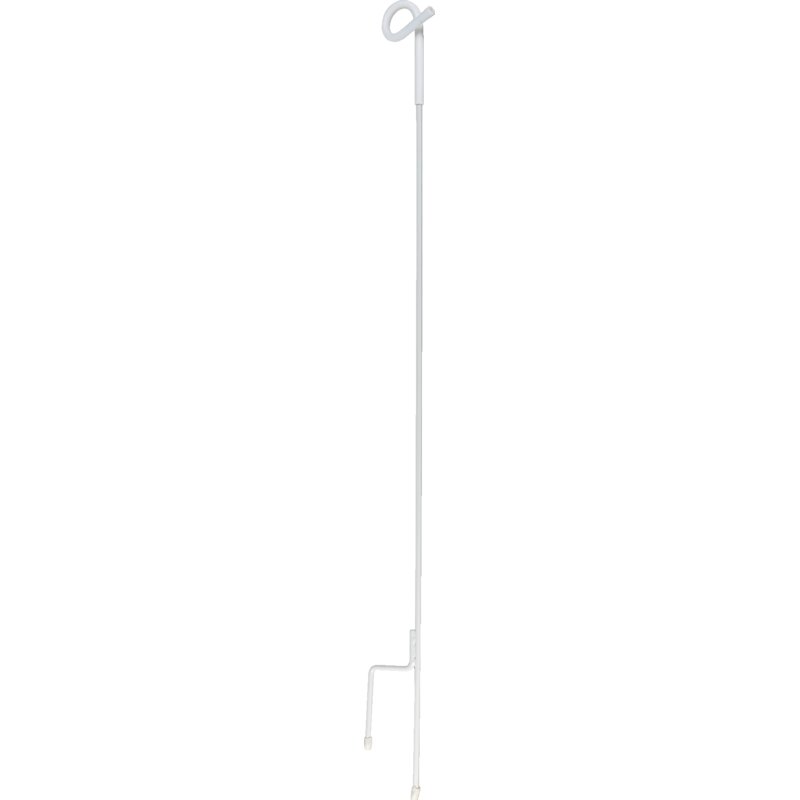 Horizont Weidezaunpfahl Pigtail, Federstahl, Weiß, L 105 cm, mit Ösenisolator, 30 Stück Horizont 141791 14179, 141791 Horizont
