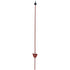Horizont Weidezaunpfahl Federstahl, oval, Rot, L 105 cm, mit Gleitöse, 25 Stück Horizont 150562 150561, 150562 – Mit Trittblech und Isolator Horizont