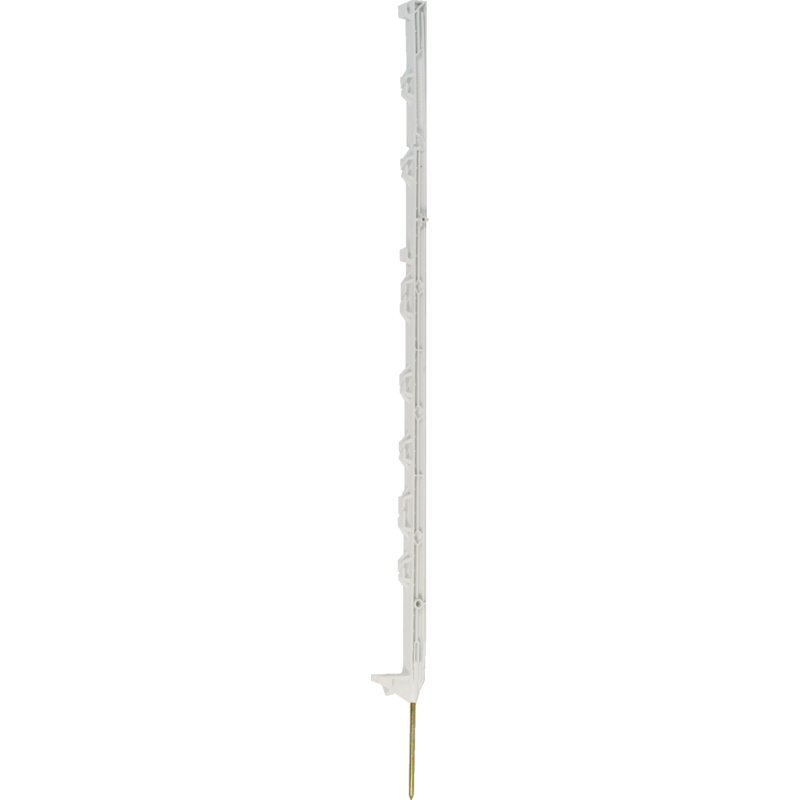 Horizont Weidezaunpfahl ranger, Kunststoff, Weiß, L 108 cm, 10 Ösen, 10 Stück Horizont 14472-10 Horizont