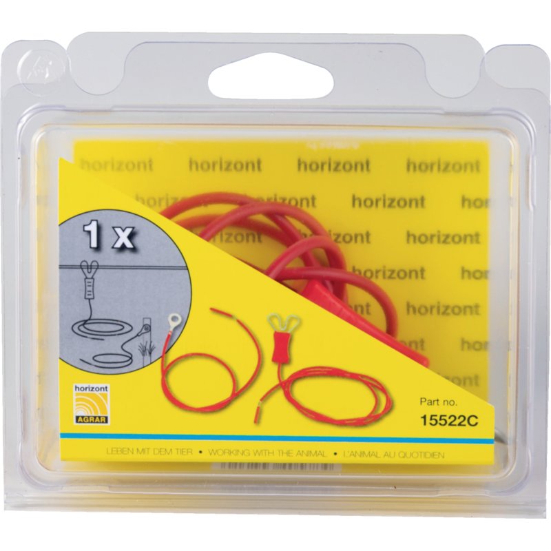 Horizont Anschlusskabelset mit 50 cm Erdkabel, 100 cm Zaunkabel, ohne Stecker Horizont 15522C Horizont