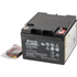 Horizont Weidezaunbatterie Super-Vlies-Akku, 12 V, 26 Ah, inkl. Anschlusskabel Horizont 12025 Horizont