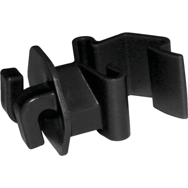 Seilisolator T Post ECO 145621 von Horizont, schwarzer Kunststoff-Isolator, 25 Stück