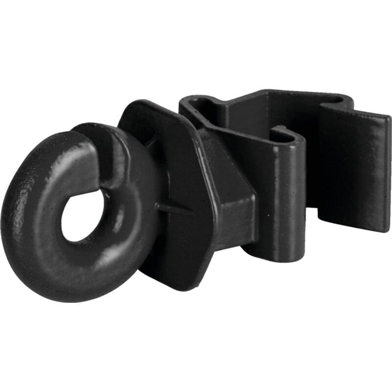 Ringisolator T Post ECO 145681 von Horizont, 25 Stück schwarzer Kunststoff-Isolator