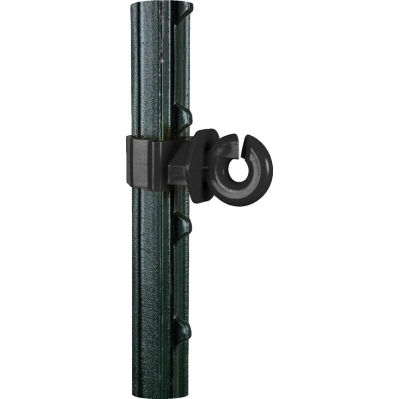 Horizont Ringisolator 145681 – Detailansicht Befestigung an T-Post-Weidezaunpfahl