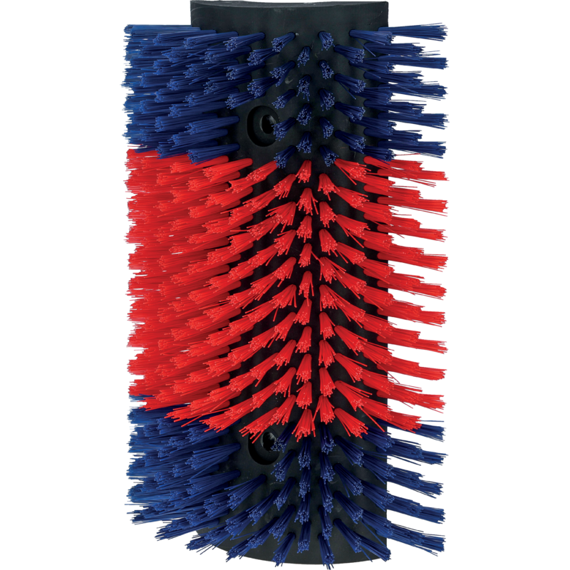 Kratzbürste halbrund 32x50x11 cm Rinder – Seitenansicht der halbrunden Bürste