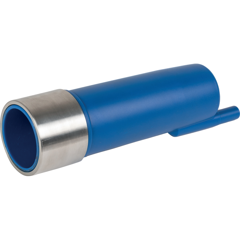 Boumatic Melkbecherhülse Blau, Kunststoff, mit Edelstahlring