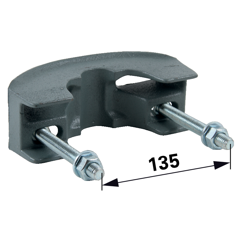 Suevia Befestigungsbügel Suevia 101.0180 – Zur Befestigung an Standpfosten 2" bis 3" Suevia