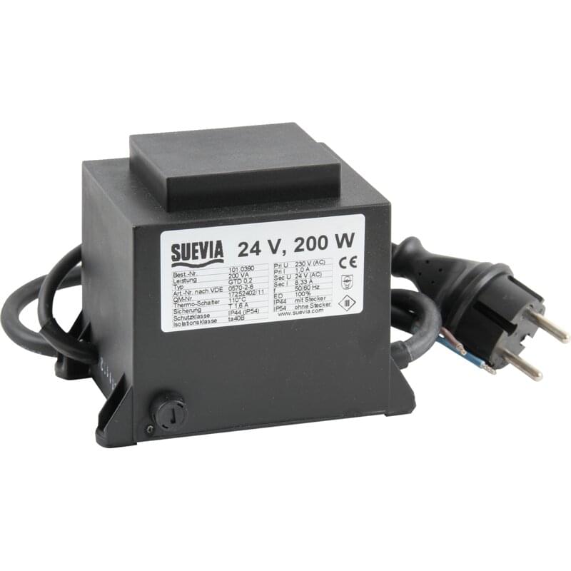 Suevia Transformator 230 V/24 V, 200 W Suevia 101.0390 Suevia