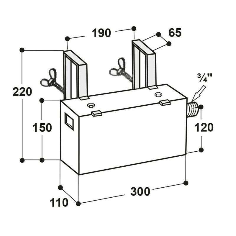 Suevia Einhängeschwimmerventil MAXIFLOW für Hochdruck, Modell 874 Suevia 131.0874 Suevia