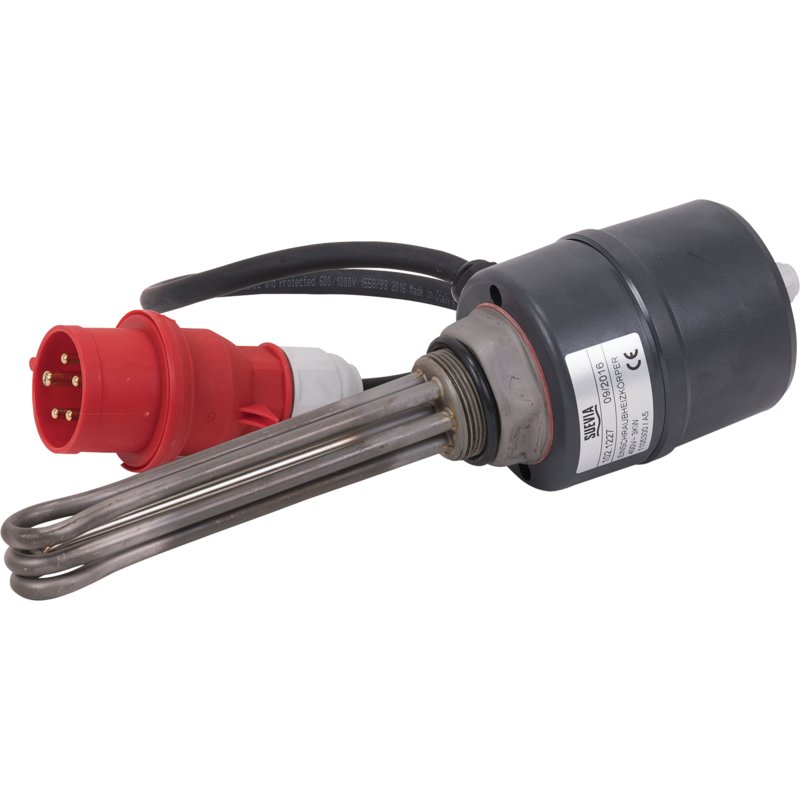 Suevia Einschraubheizkörper 400 V, 3 kW, mit O-Ring und Stecker (Rot) Suevia 102.1227 Suevia