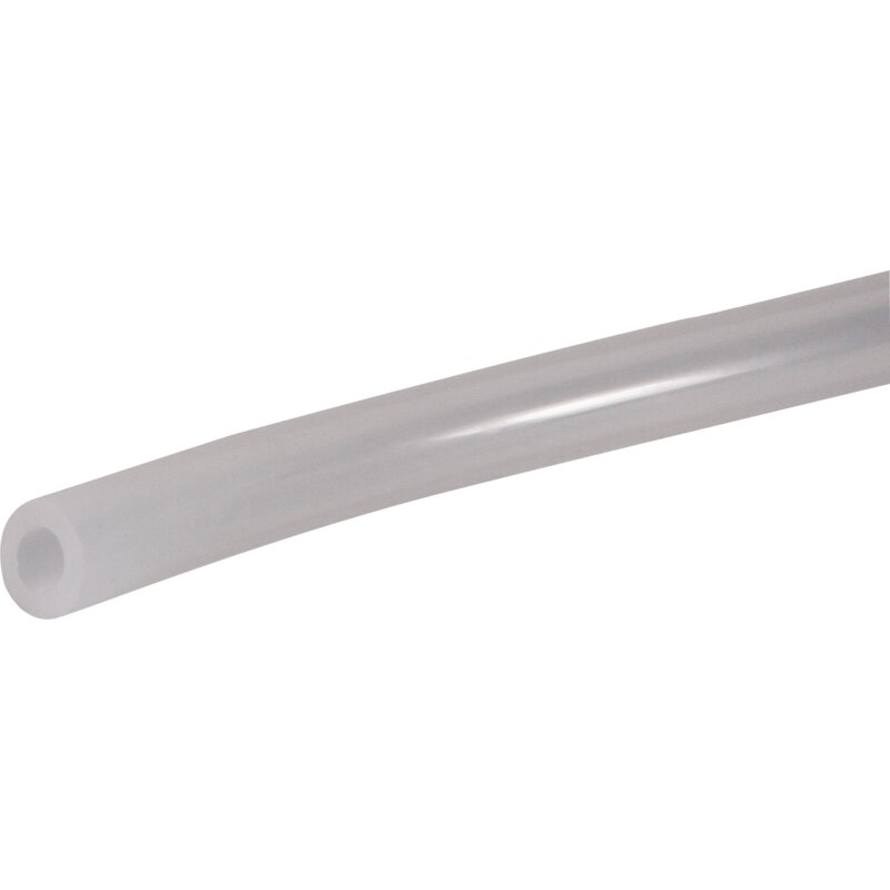 Milchschlauch Silikon, Weiß-transparent, ID 14 mm, Meterware – Max