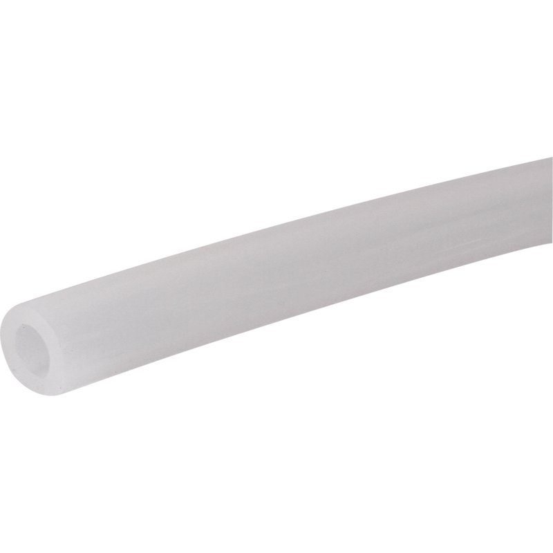 Milchschlauch Silikon, Weiß-transparent, ID 16 mm, Meterware – Max