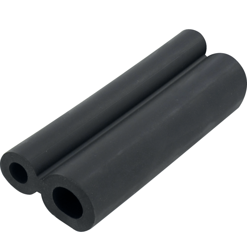 Lely Doppelmilchschlauch Gummi, Schwarz, ID 13,5/9 mm, Meterware