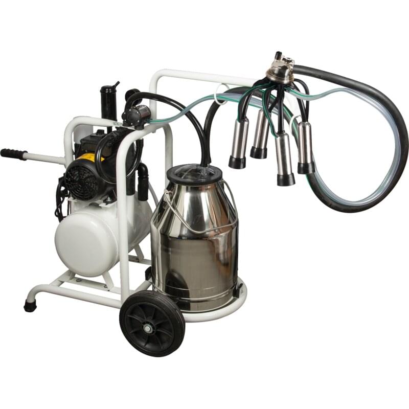 Minimelker ECO+, 150 cc Melkzeug, mit Vakuumtank, geölte Vakuumpumpe – Profi Minimelker komplett mit Vakuuumtank GartenShop24 - Hochwertige Gartengeräte