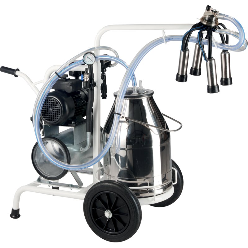 Minimelker M-Tech, inkl. 150 cc Kunststoff-Melkzeug und Vakuumtank – Profi Minimelker komplett mit Vakuuumtank GartenShop24 - Hochwertige Gartengeräte