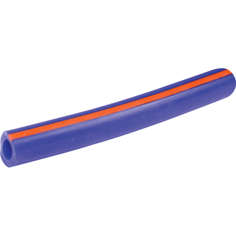 Milchschlauch Silikon, oranger Streifen, ID 14 mm, Meterware – Max
