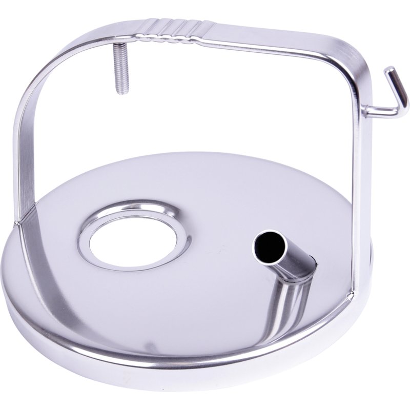 DeLaval Melkeimerdeckel Edelstahl, mit Anschlussstutzen AD 19 mm, Bügelhöhe 143 mm DeLaval
