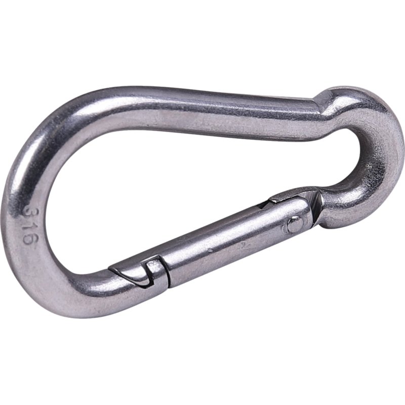 Karabinerhaken Edelstahl, 6 x 60 mm