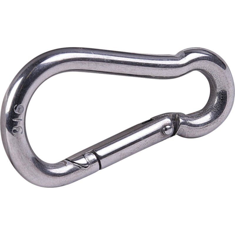 Karabinerhaken Edelstahl, 5 x 50 mm