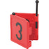 Halsbandnummer Nr. 3, Rot, 54 x 59 mm GartenShop24 - Hochwertige Gartengeräte