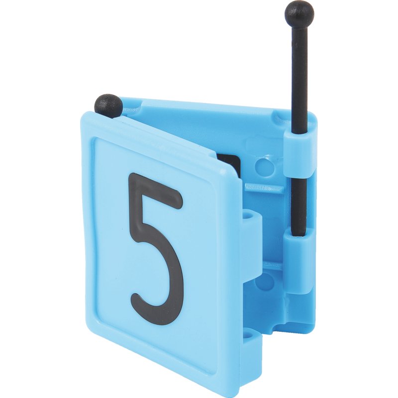 Halsbandnummer Nr. 5, Blau, 54 x 59 mm GartenShop24 - Hochwertige Gartengeräte