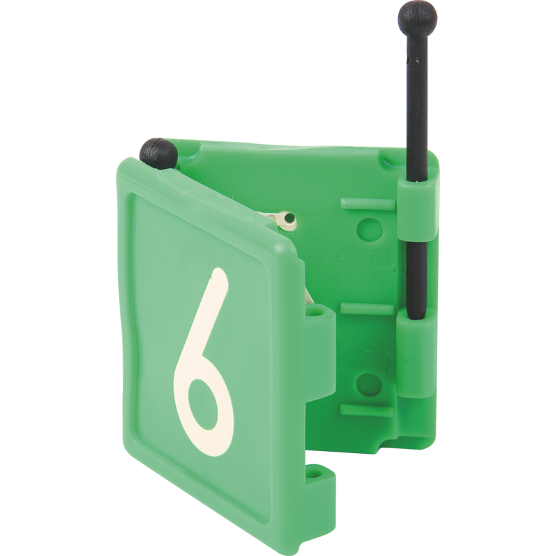 Halsbandnummer Nr. 6, Grün, 54 x 59 mm GartenShop24 - Hochwertige Gartengeräte